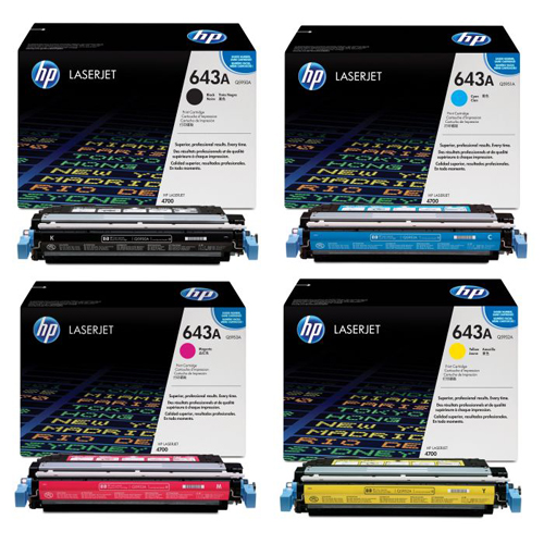 کارتریج پرینتر اچ‌پی HP 643A چهاررنگ